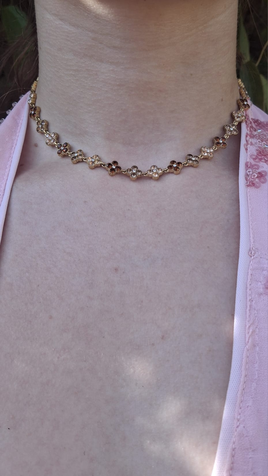 Collier Lyra léopard
